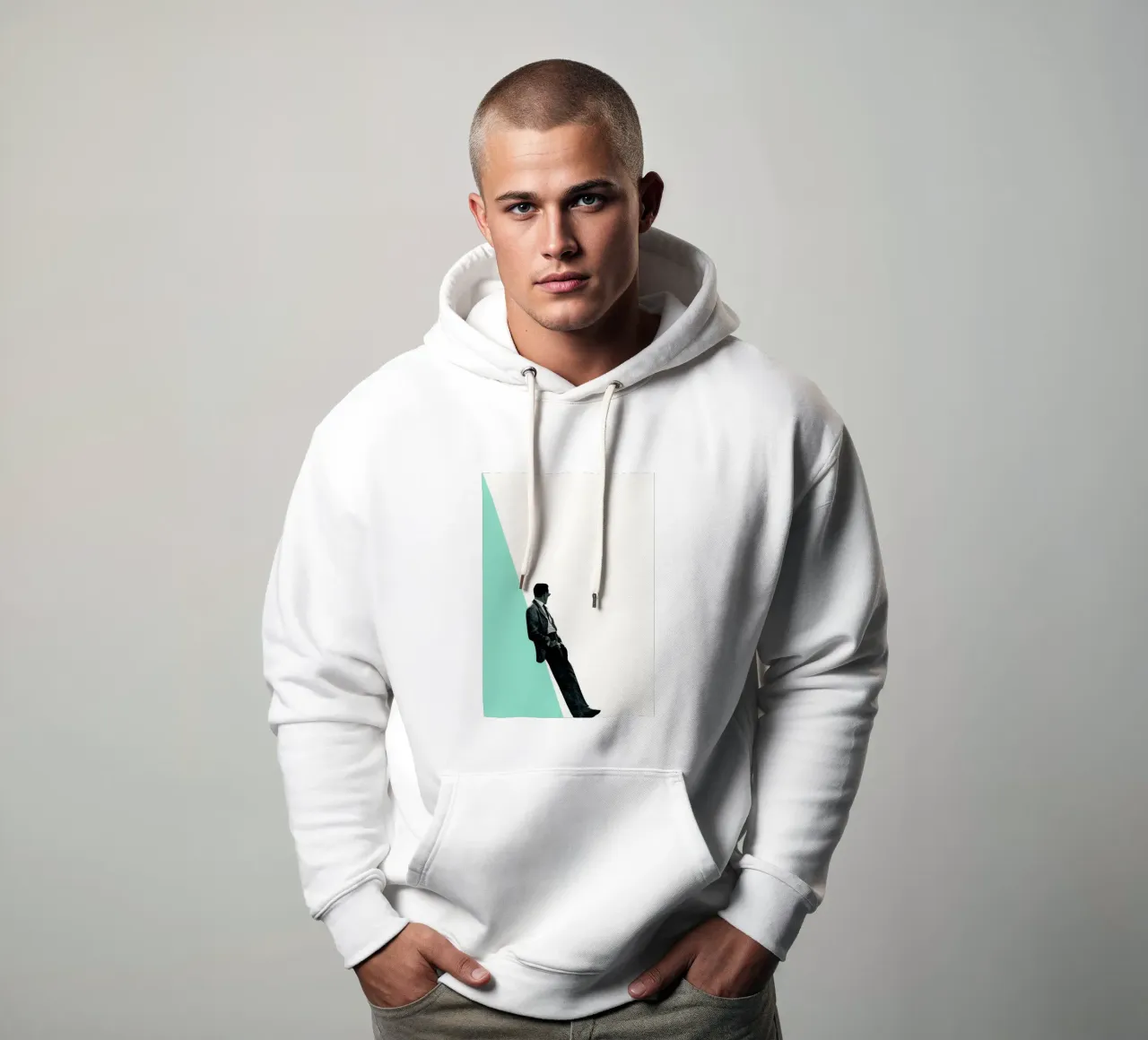 Fresco como un pepino sudadera con capucha de Cassia Beck Collage