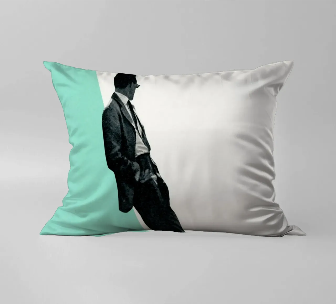 Cool as a Cucumber decorative cushion by Cassia Beck Collage