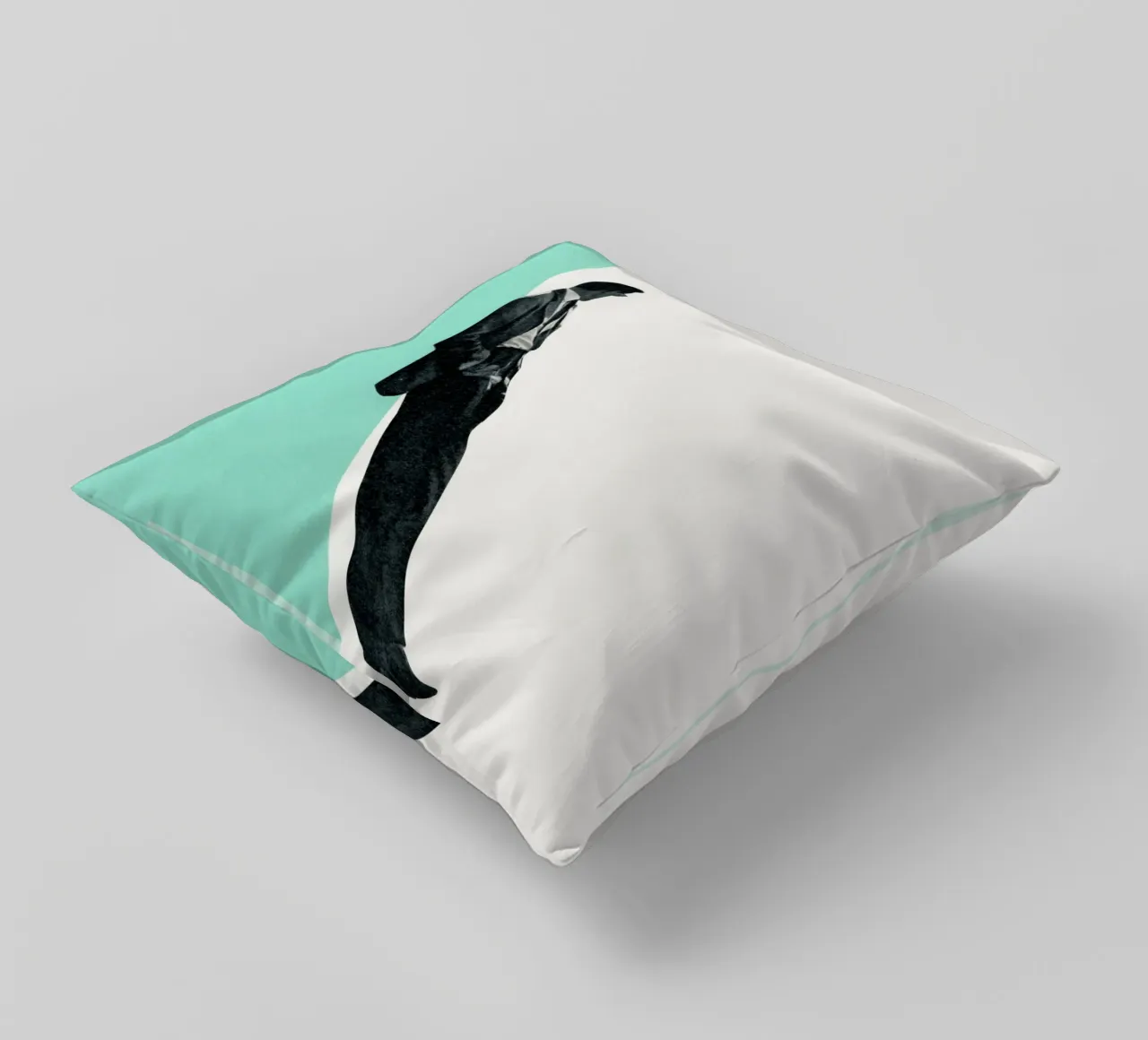 Cool as a Cucumber decorative cushion by Cassia Beck Collage