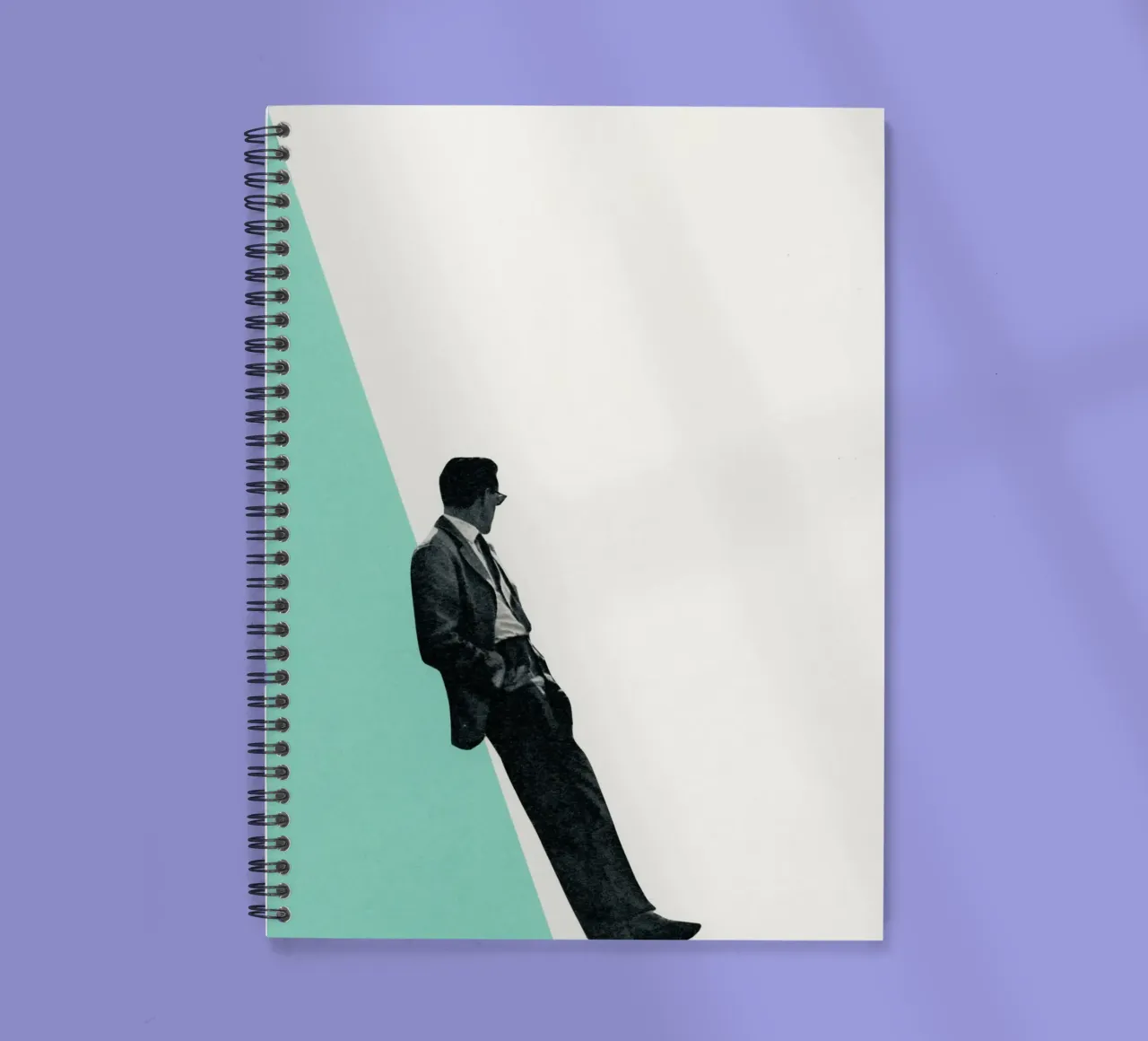 Cool as a Cucumber spiral notebook by Cassia Beck Collage