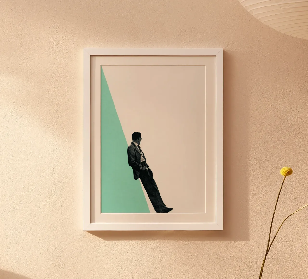 Freddo come un cetriolo poster con telaio in plastica da Cassia Beck Collage