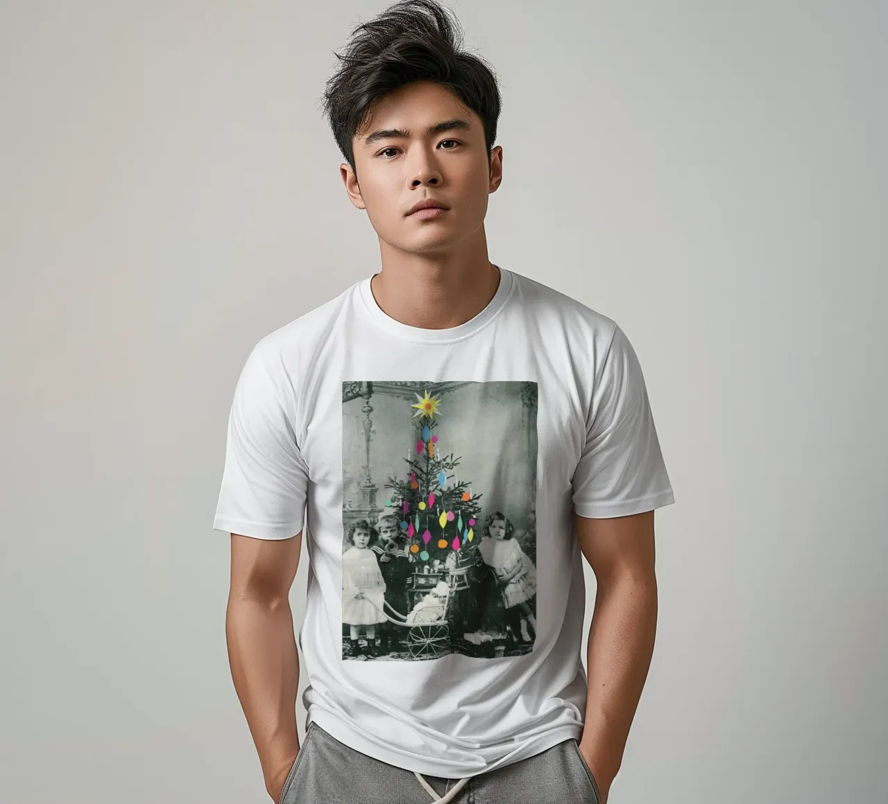 Mattina di Natale t-shirt da Cassia Beck Collage