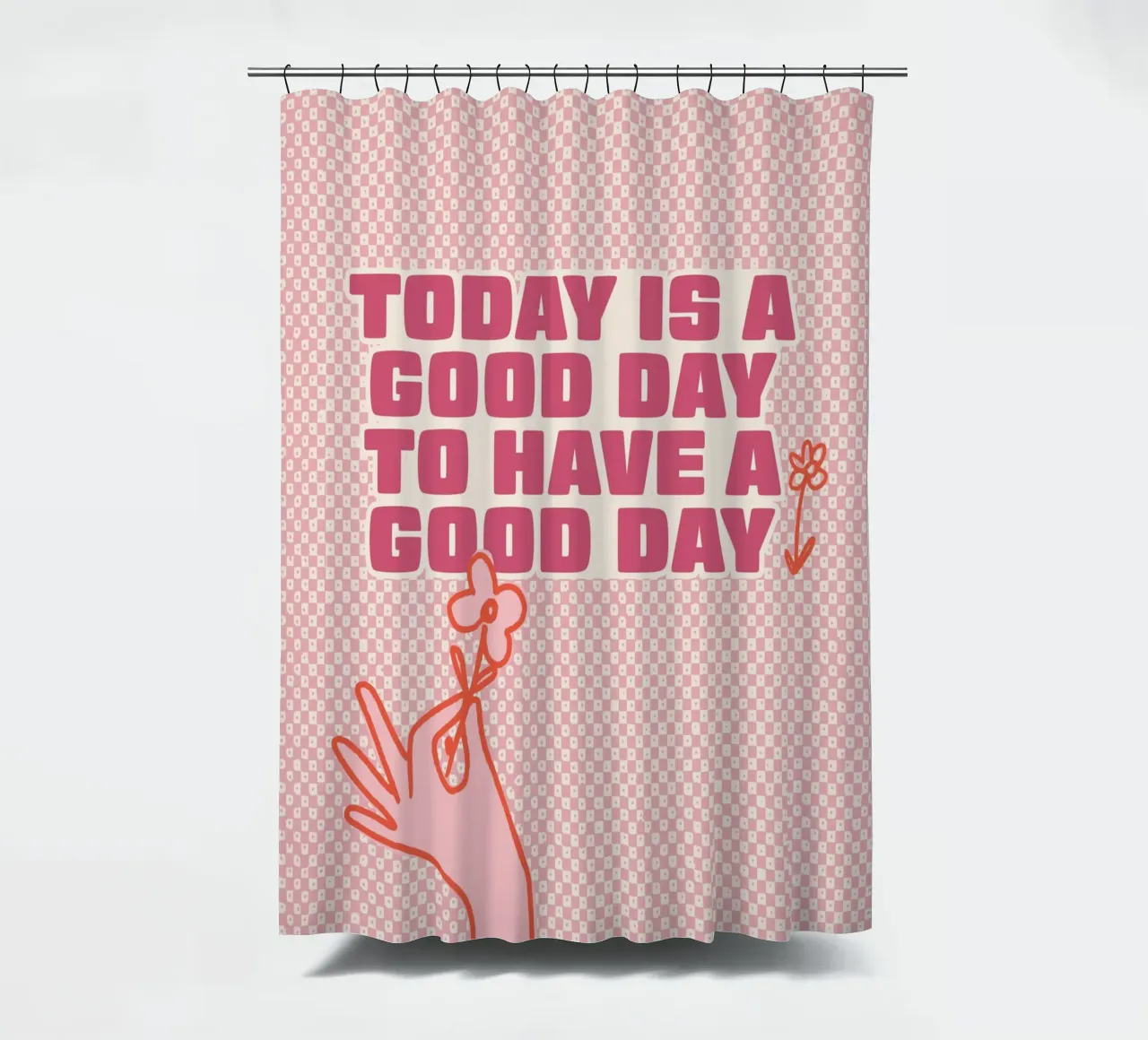 Today is a good Day to have a good Day shower curtain by Malou-Studio