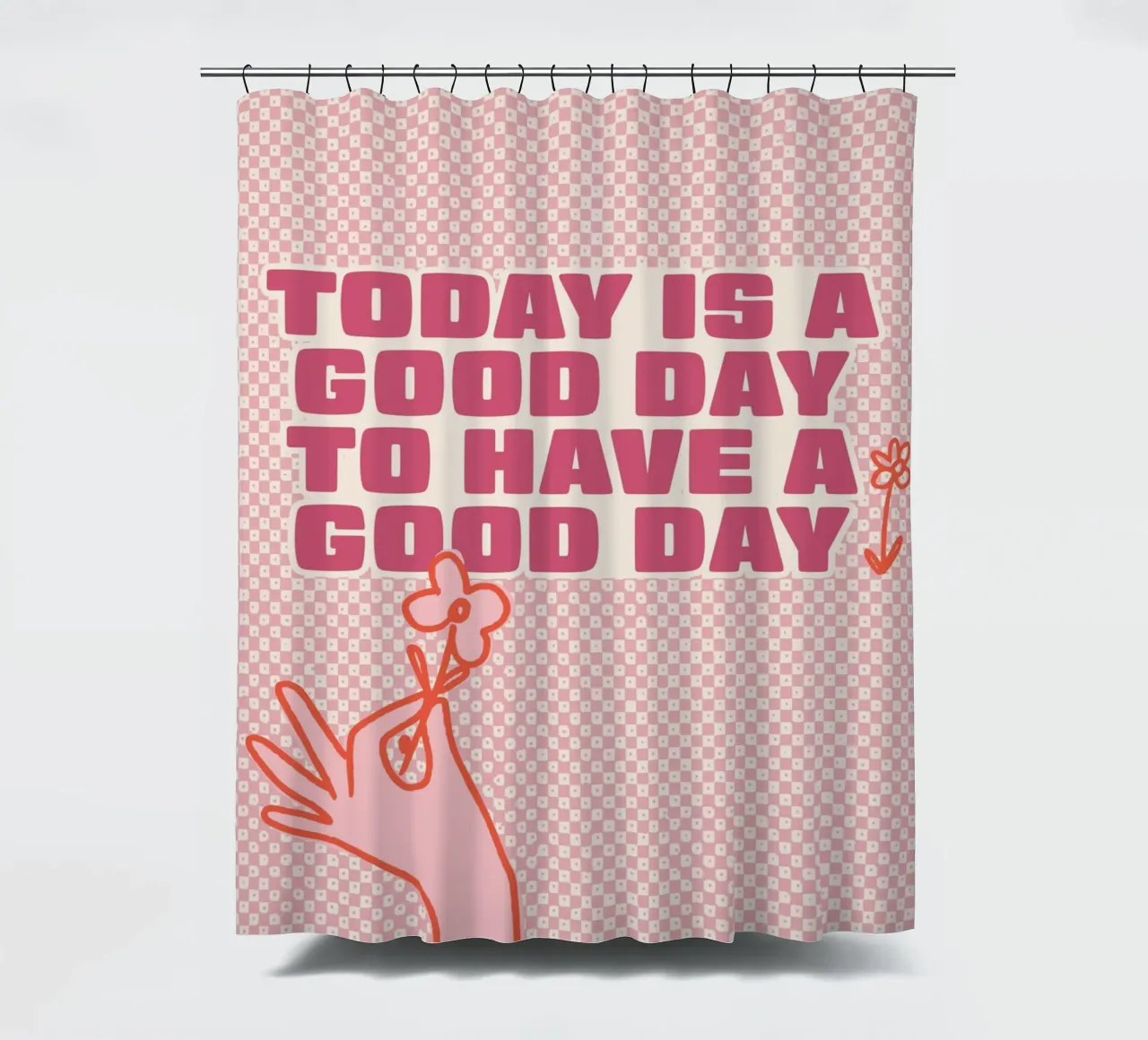 Today is a good Day to have a good Day shower curtain by Malou-Studio