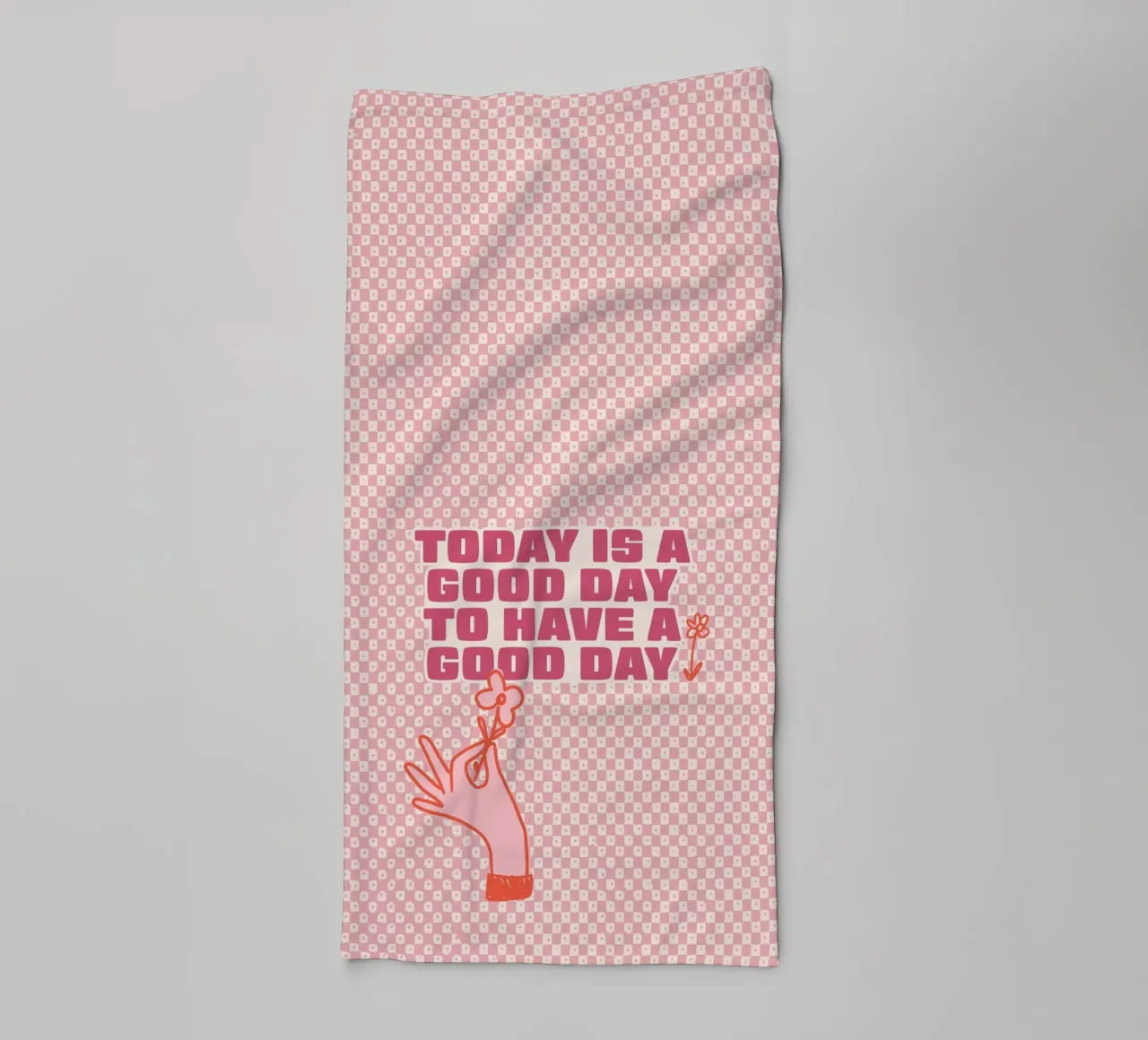 Today is a good Day to have a good Day towel by Malou-Studio