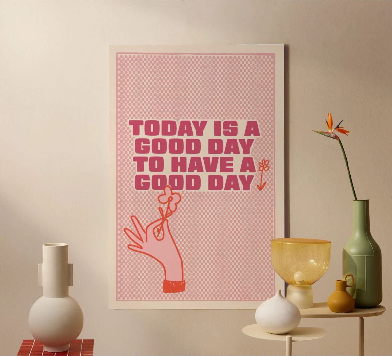 Today is a good Day to have a good Day canvas by Malou-Studio