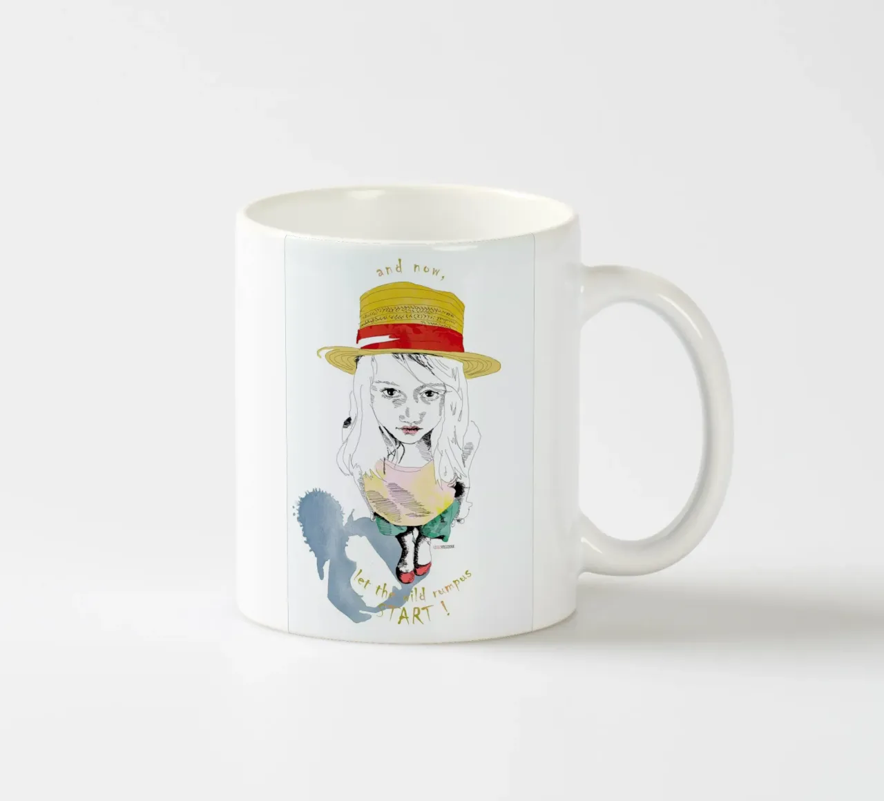 Wild Things ceramic mug by La Belette Rose