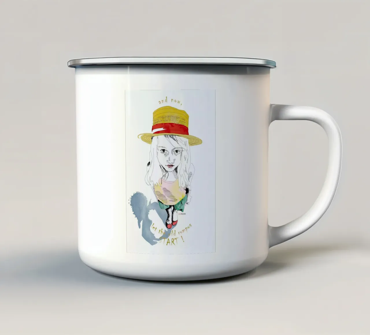 Wild Things tazza in smalto da La Belette Rose