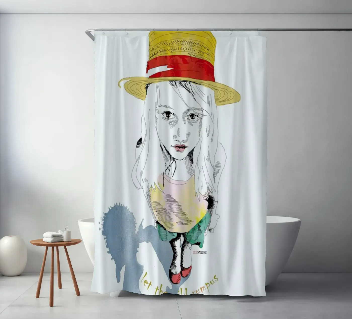 Wild Things Duschvorhang von La Belette Rose