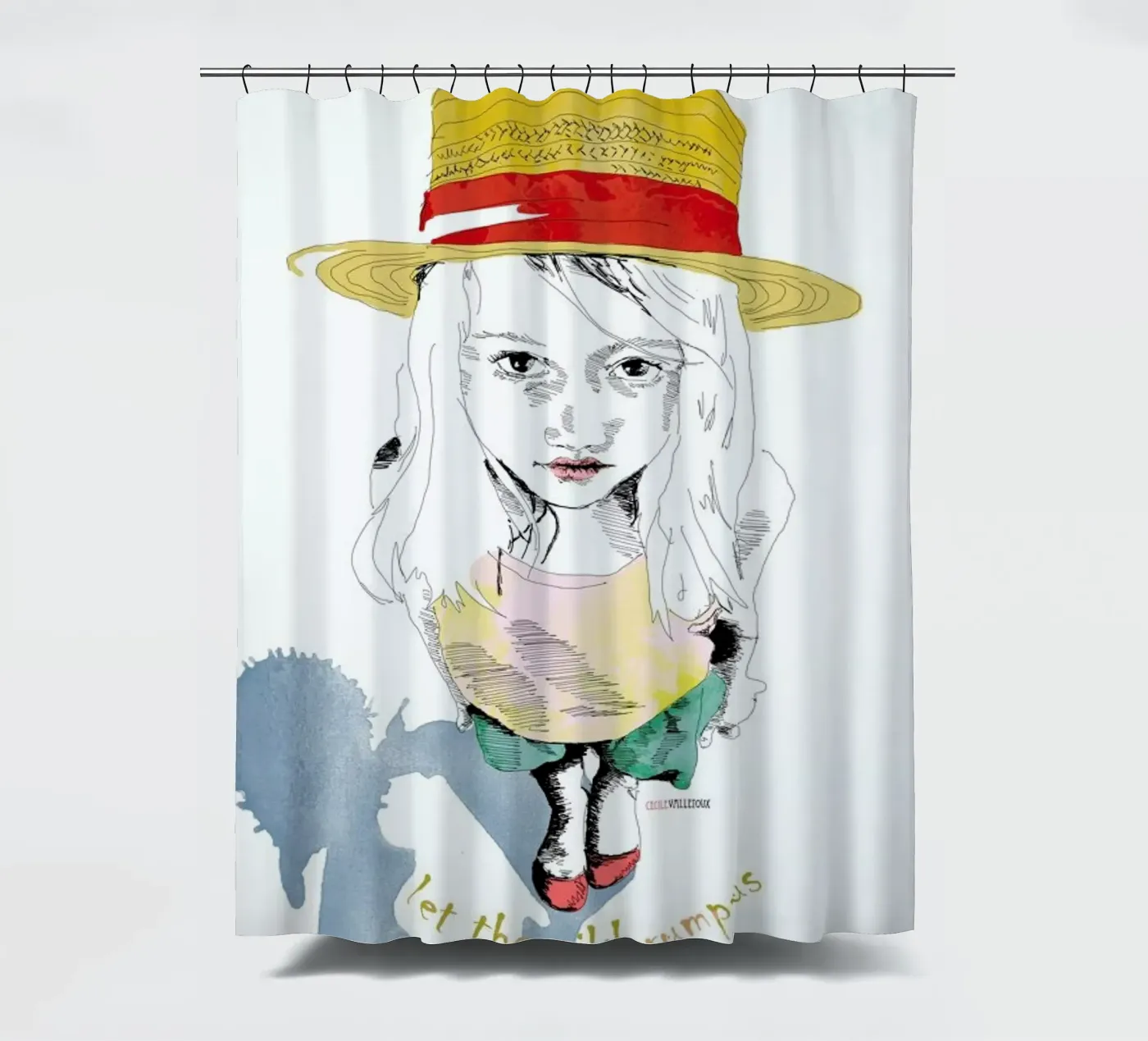 Wild Things Duschvorhang von La Belette Rose