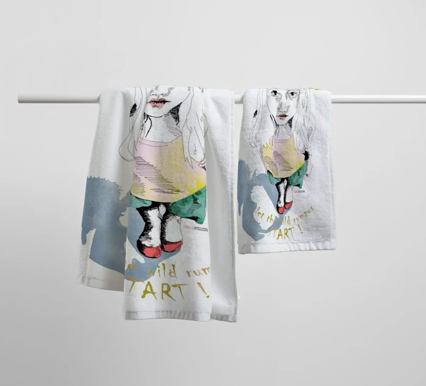 Wild Things badhanddoek van La Belette Rose