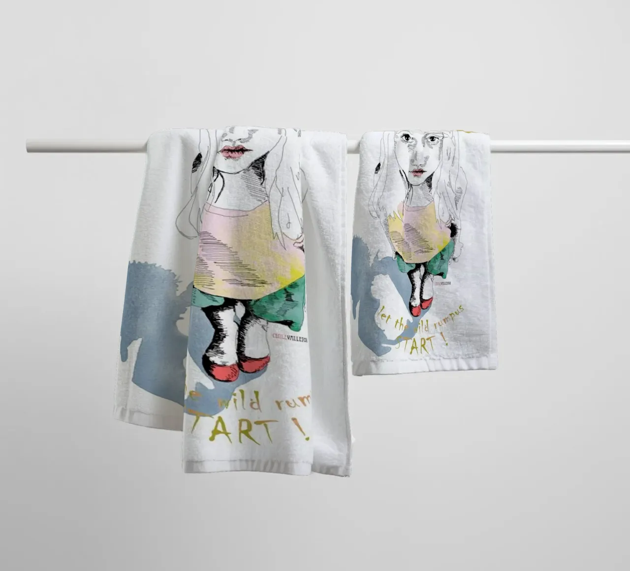 Wild Things badhanddoek van La Belette Rose