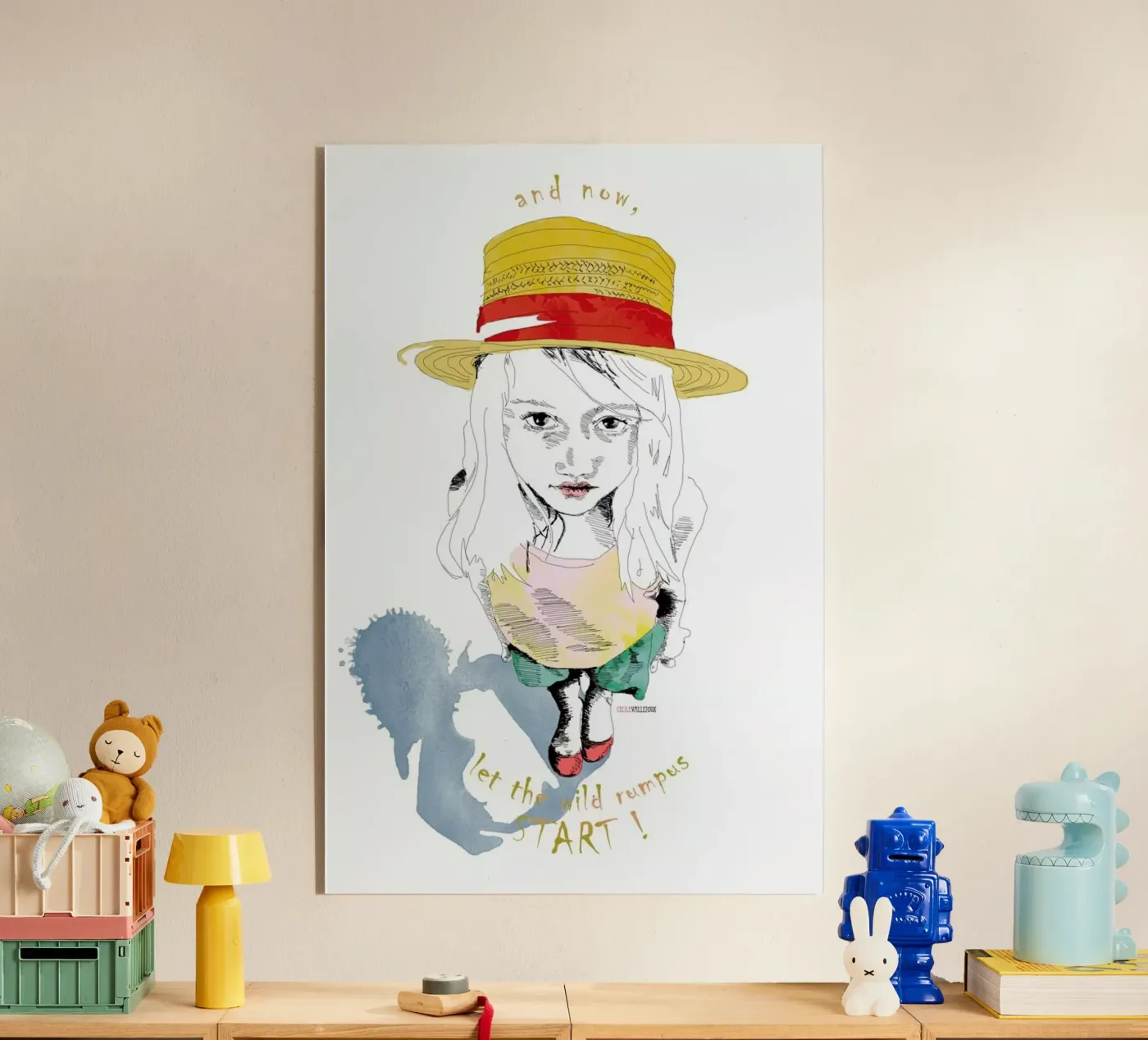 Wild Things plexiglas de La Belette Rose