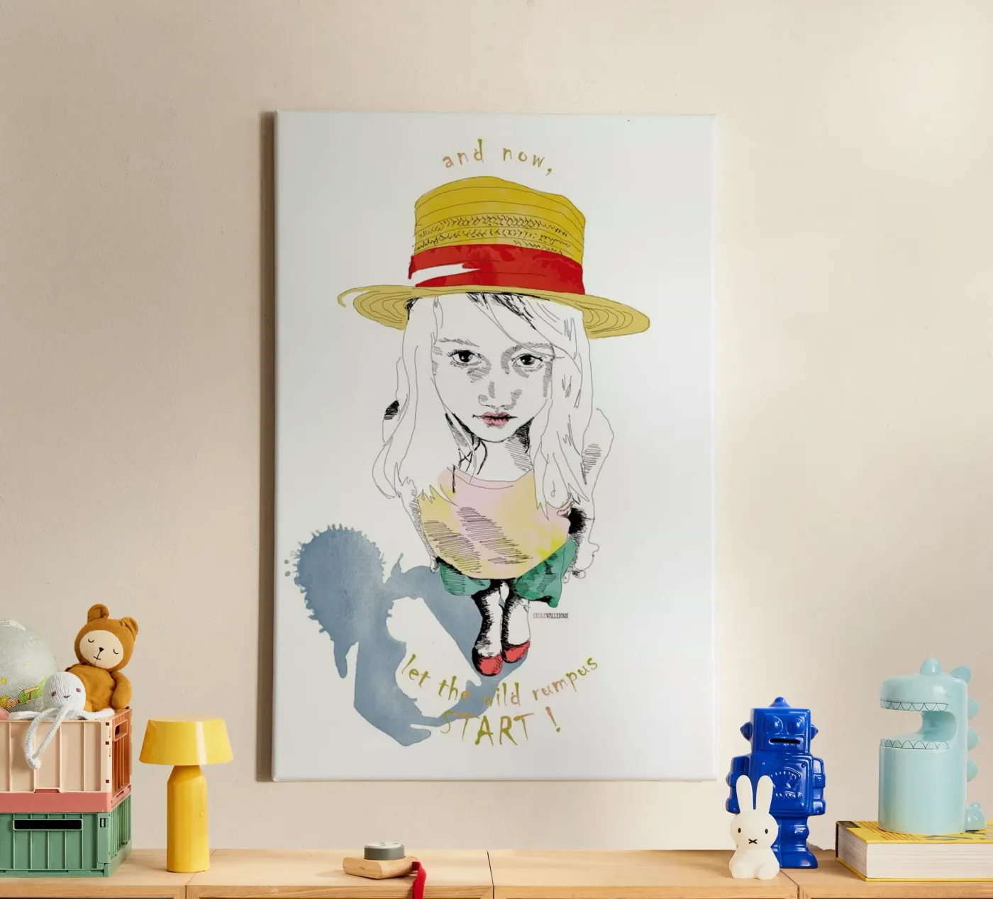 Wild Things canvas by La Belette Rose