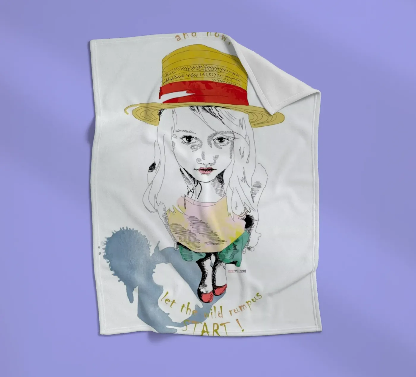 Wild Things coperta in pile da La Belette Rose