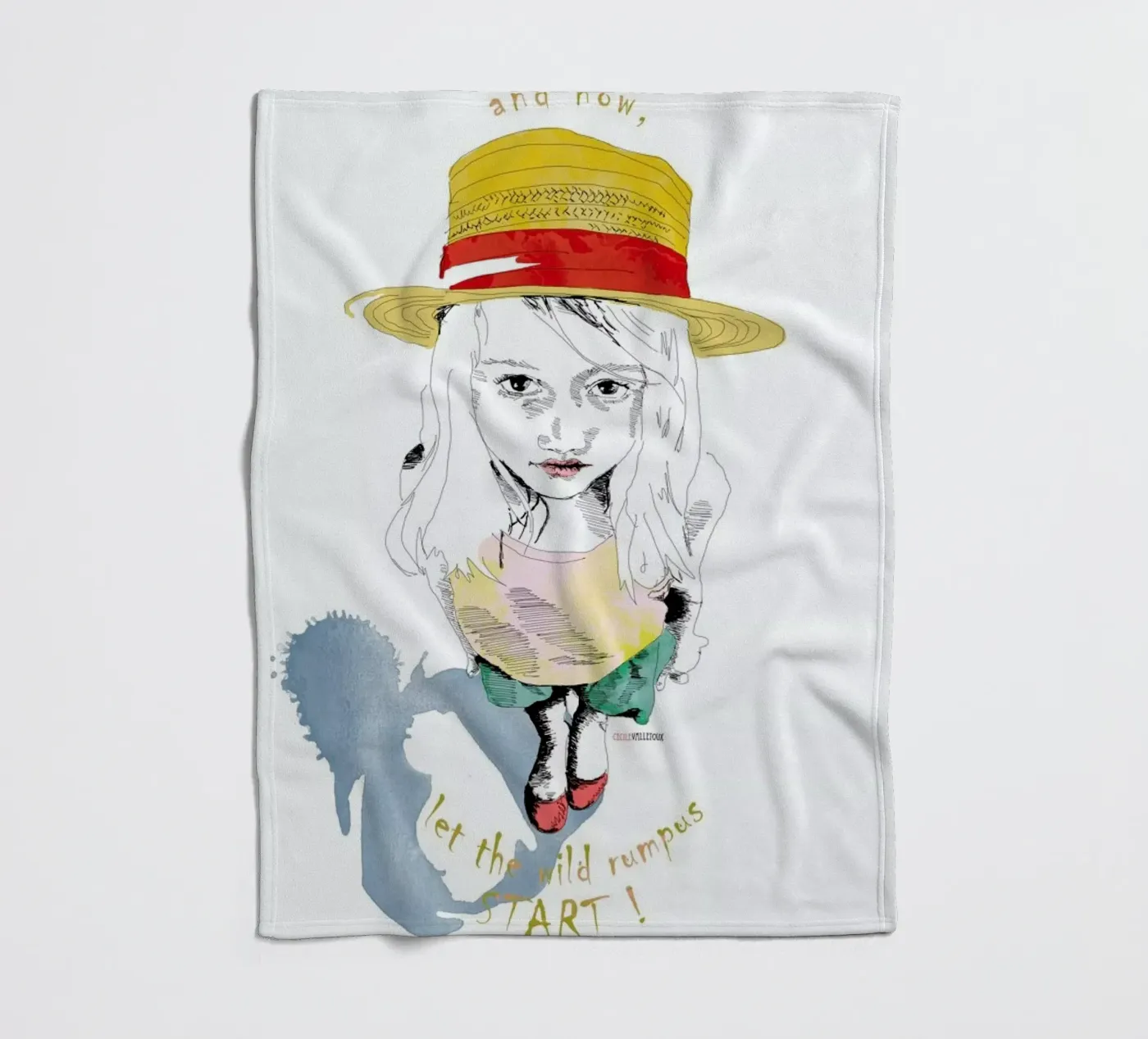 Wild Things fleecedeken van La Belette Rose