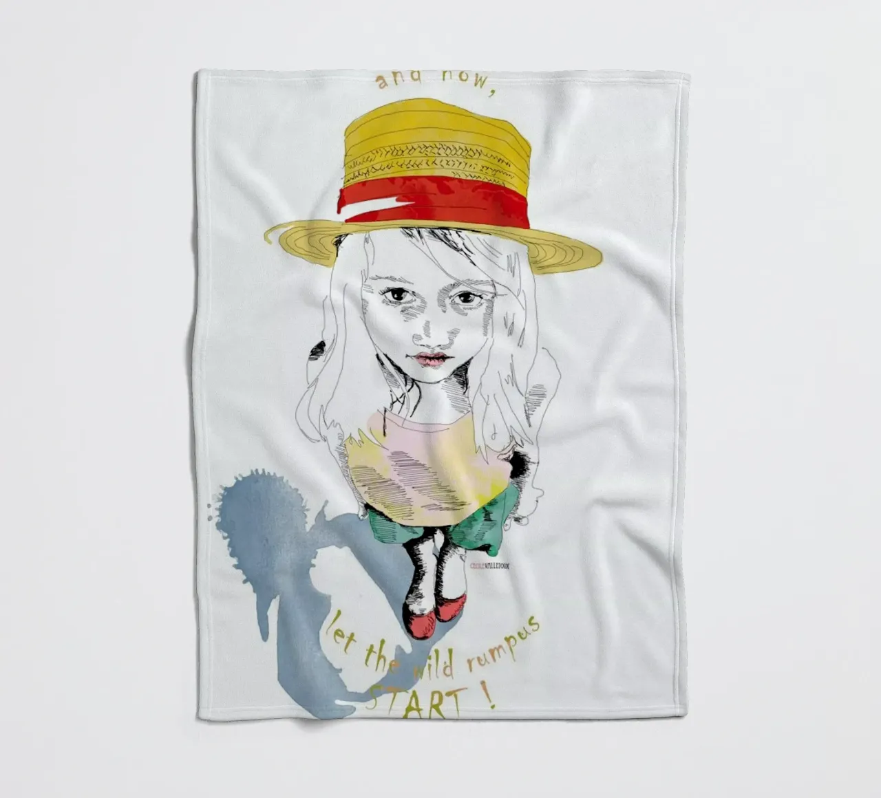 Wild Things fleecedeken van La Belette Rose