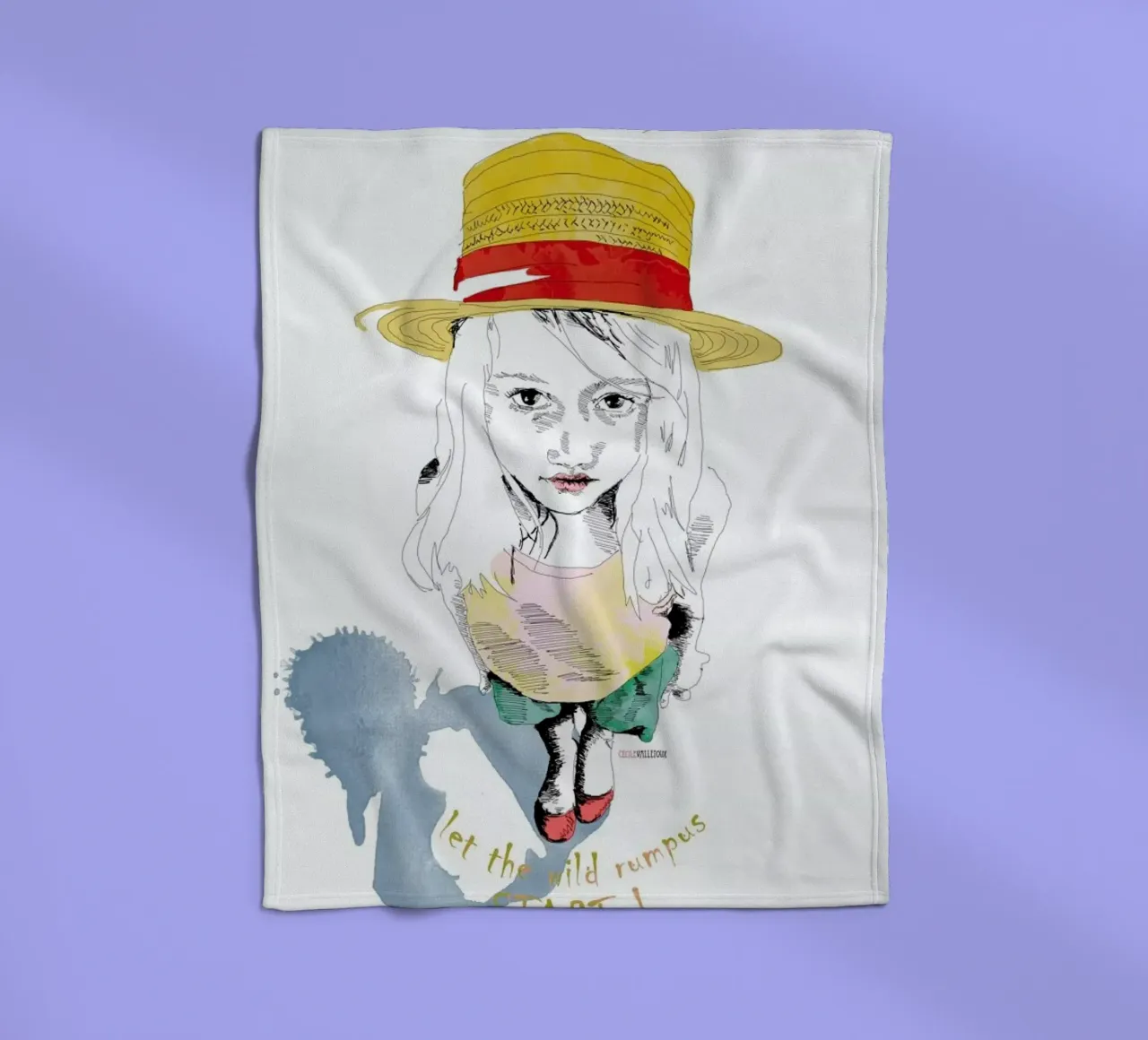 Wild Things fleecedeken van La Belette Rose