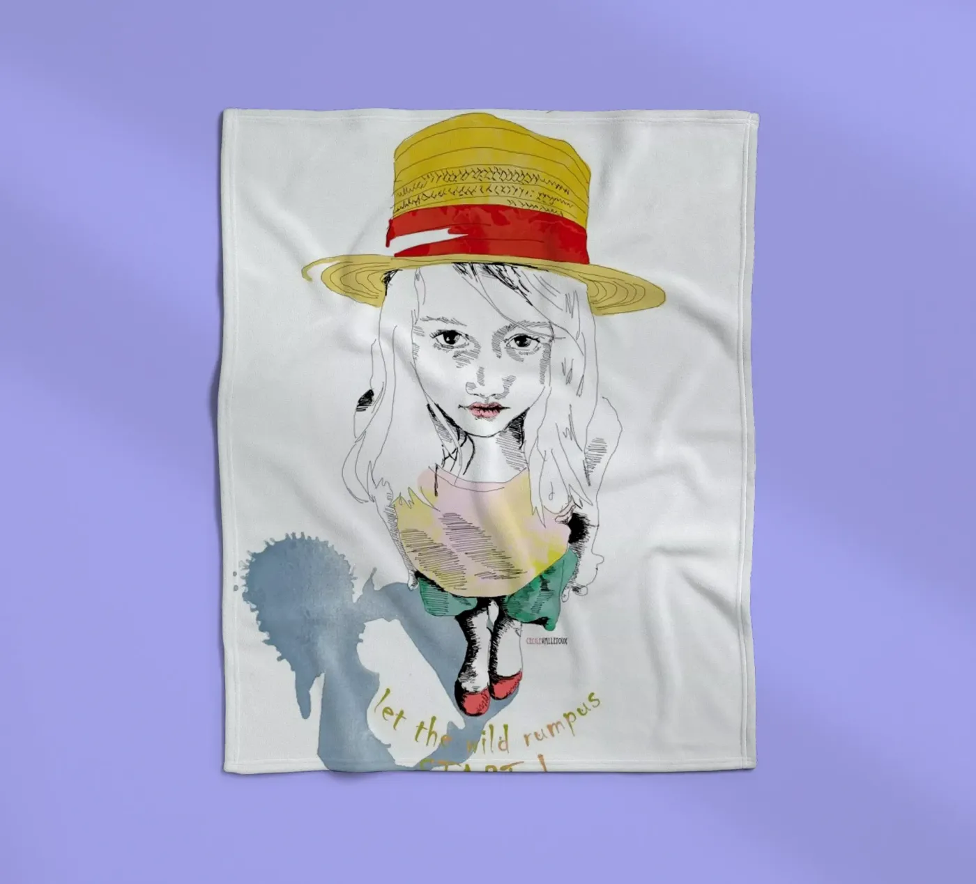 Wild Things coperta in pile da La Belette Rose