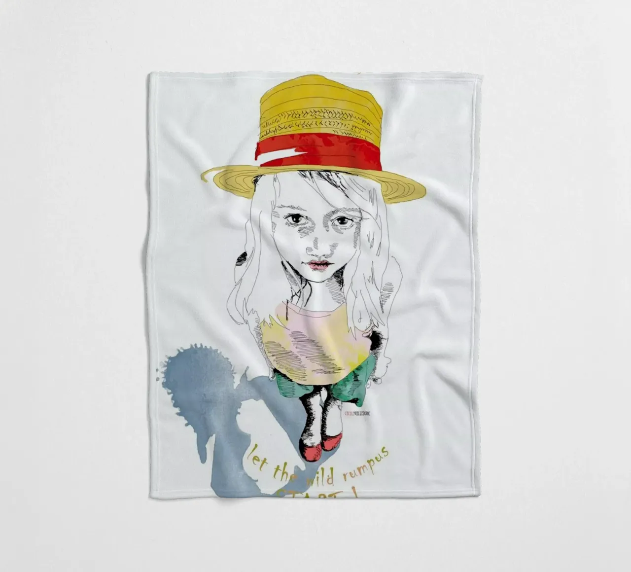 Wild Things fleecedeken van La Belette Rose