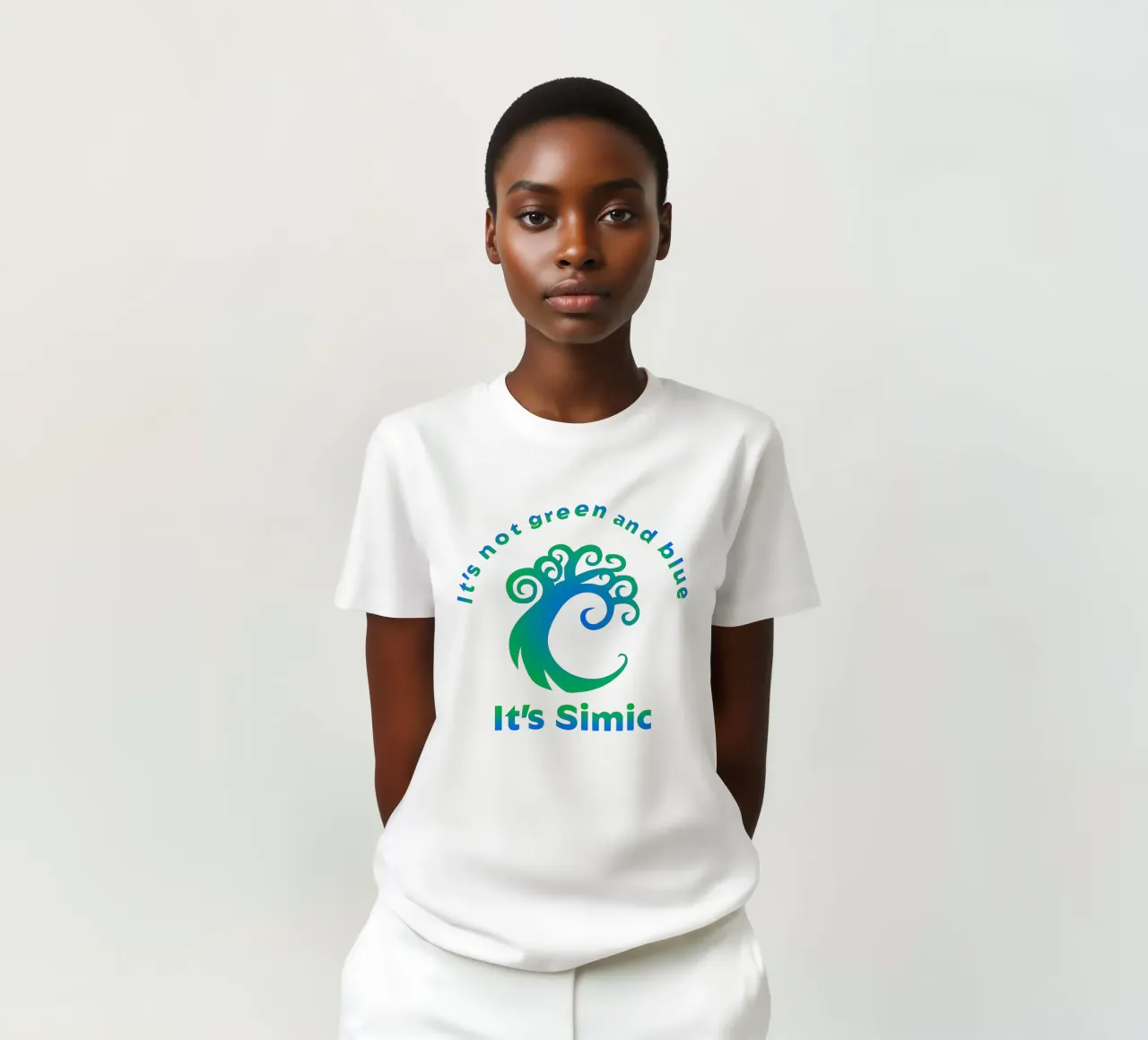 Non è verde e blu È Simic t-shirt da Loobs