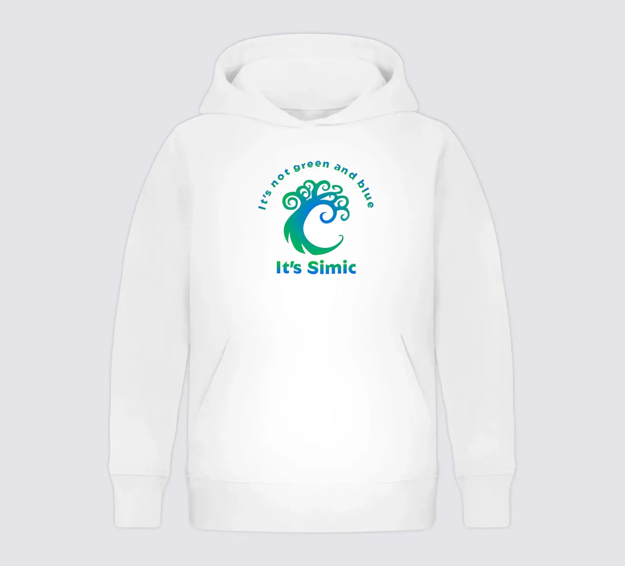 Non è verde e blu È Simic felpa bambino con cappuccio da Loobs