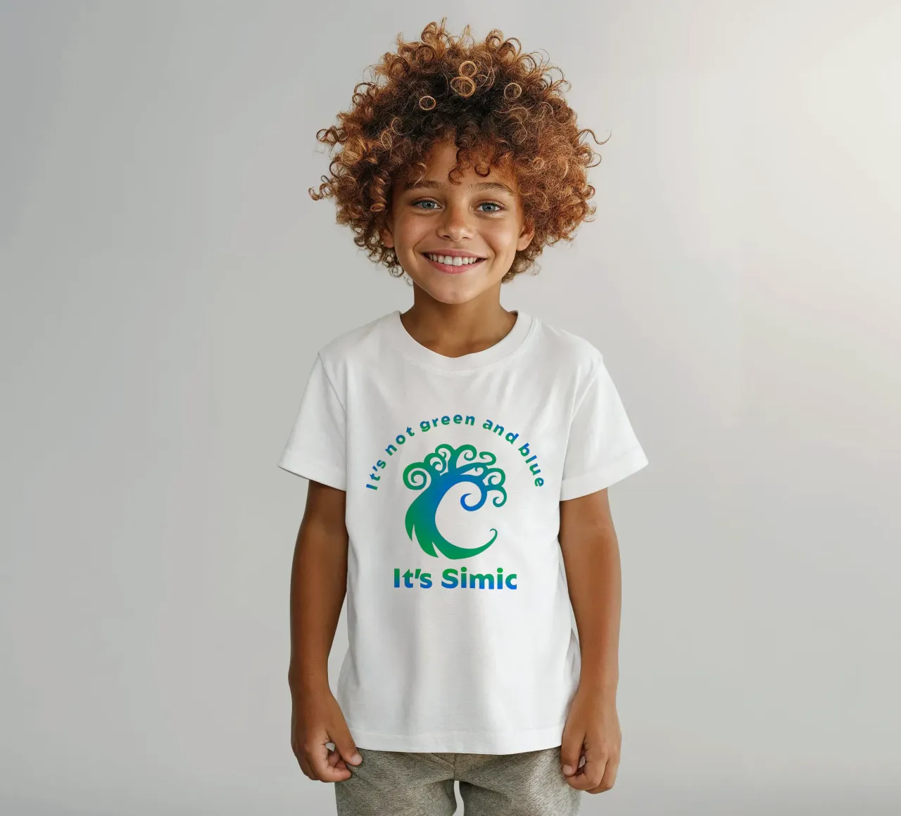 Non è verde e blu È Simic t-shirt bambini da Loobs