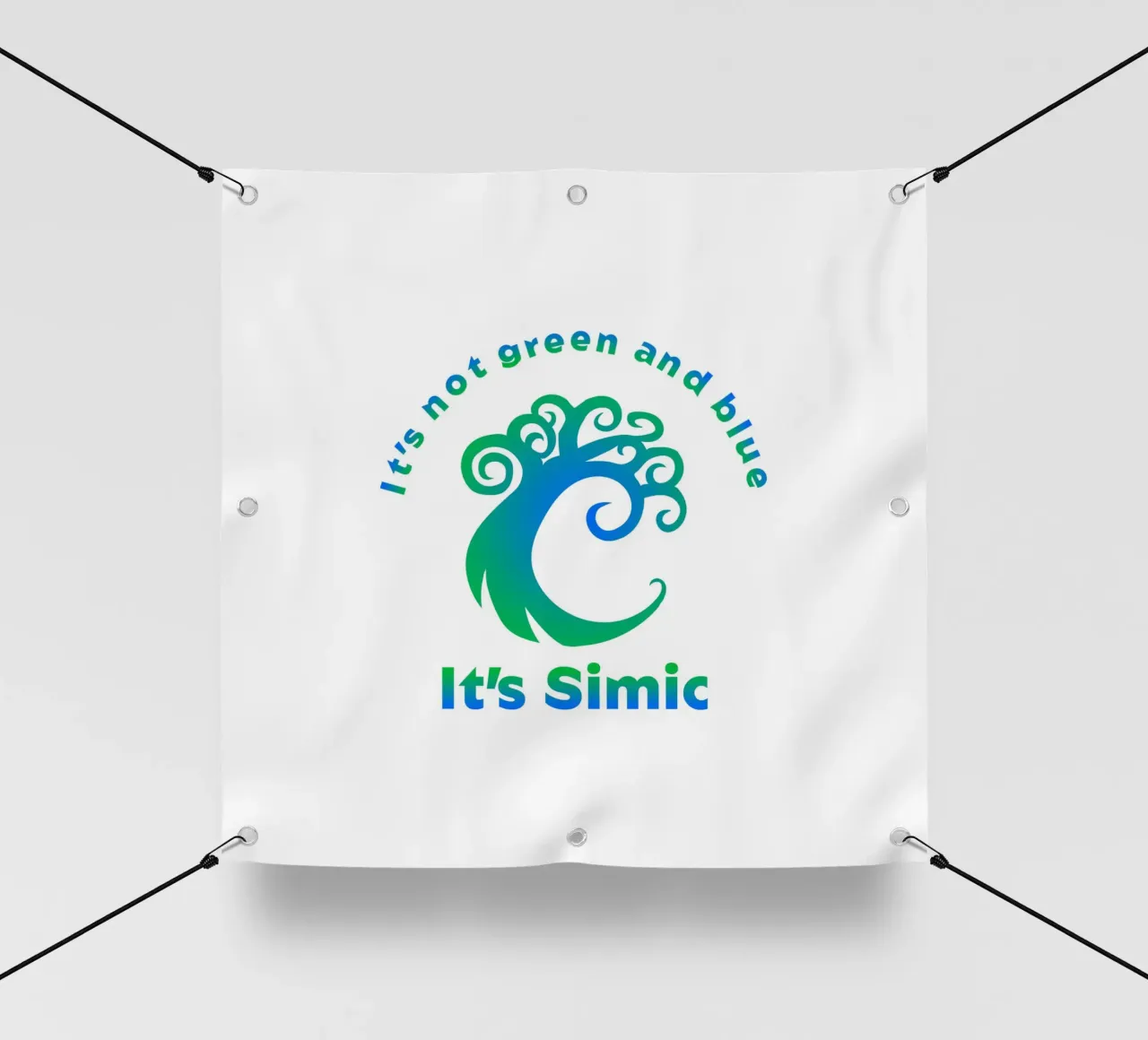 Non è verde e blu È Simic telo in pvc da Loobs
