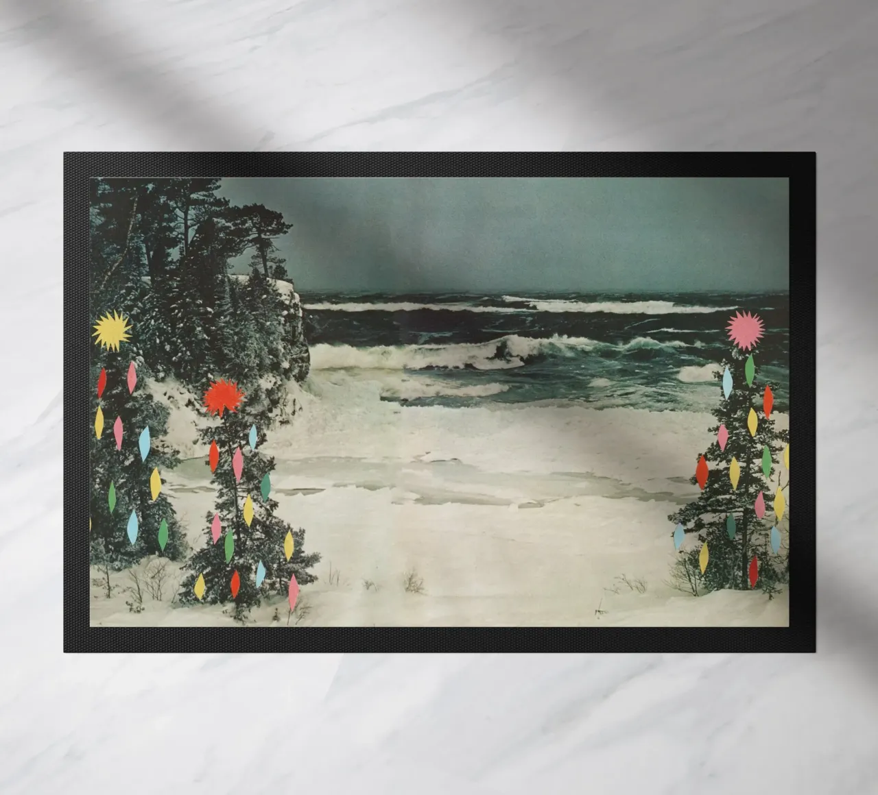Spiaggia di Natale zerbino da Cassia Beck Collage