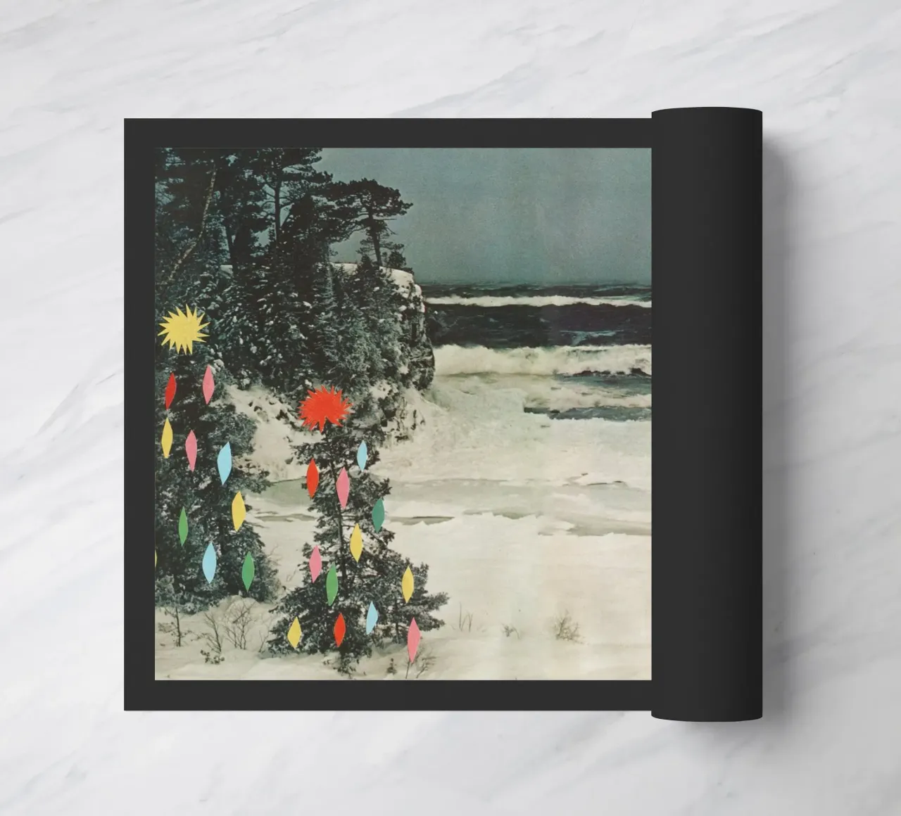 Spiaggia di Natale zerbino da Cassia Beck Collage