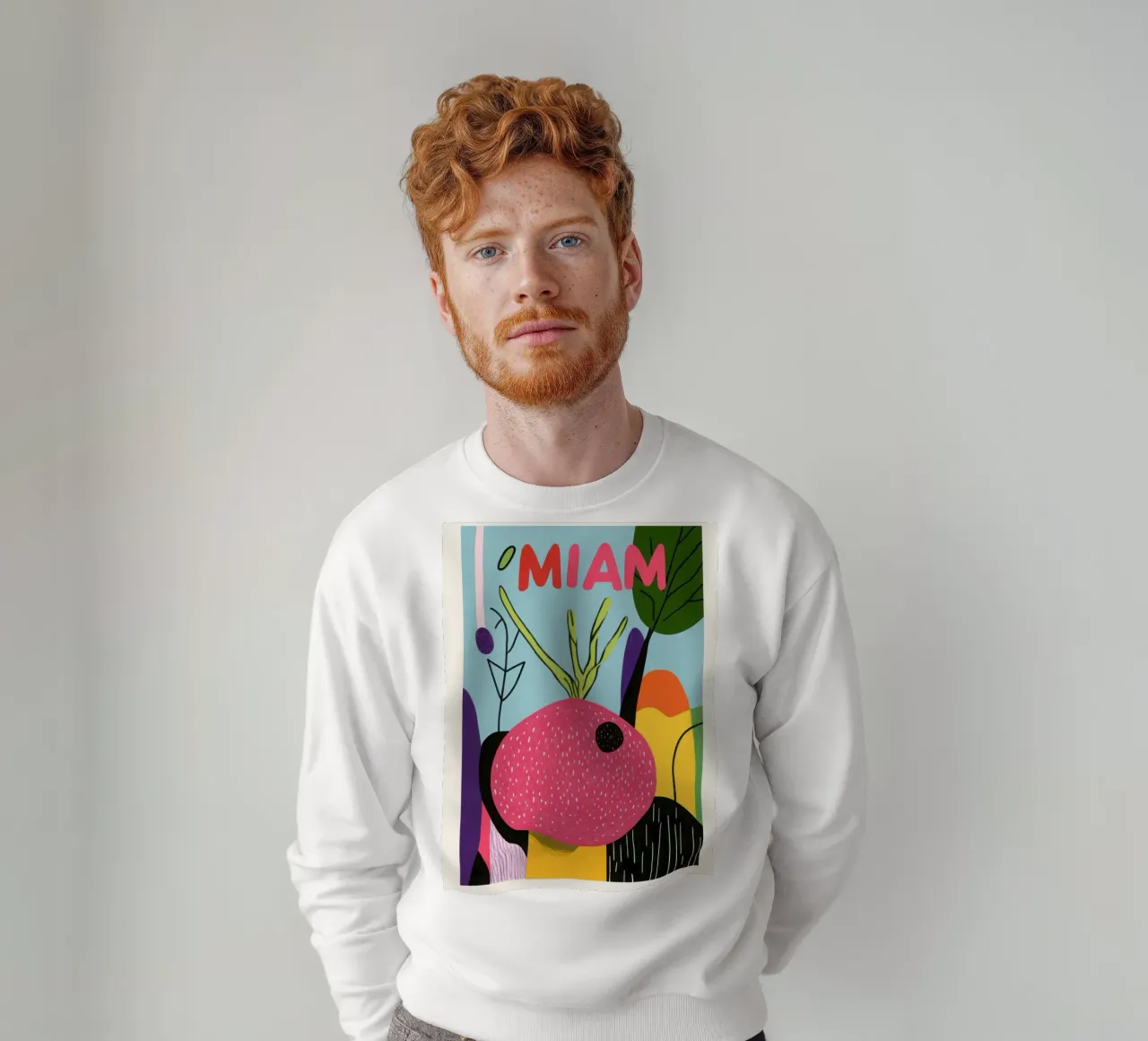 Miam miam radis felpa da Pop and Fruits - Affiches & posters