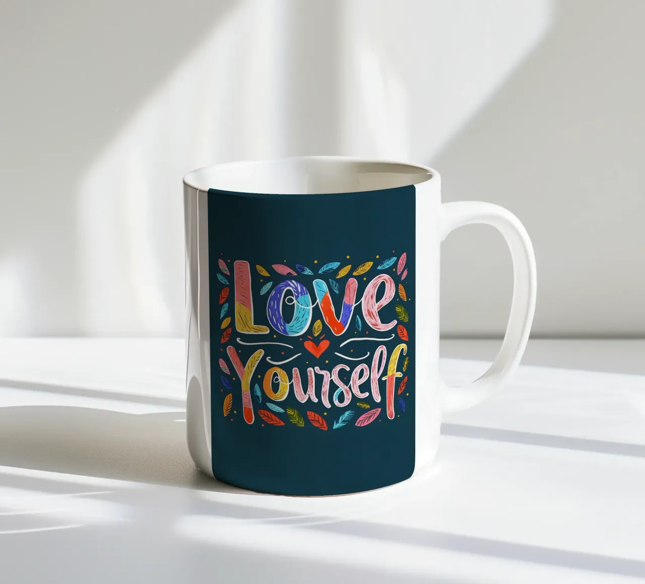 Love Yourself tazza in ceramica da ramosashop