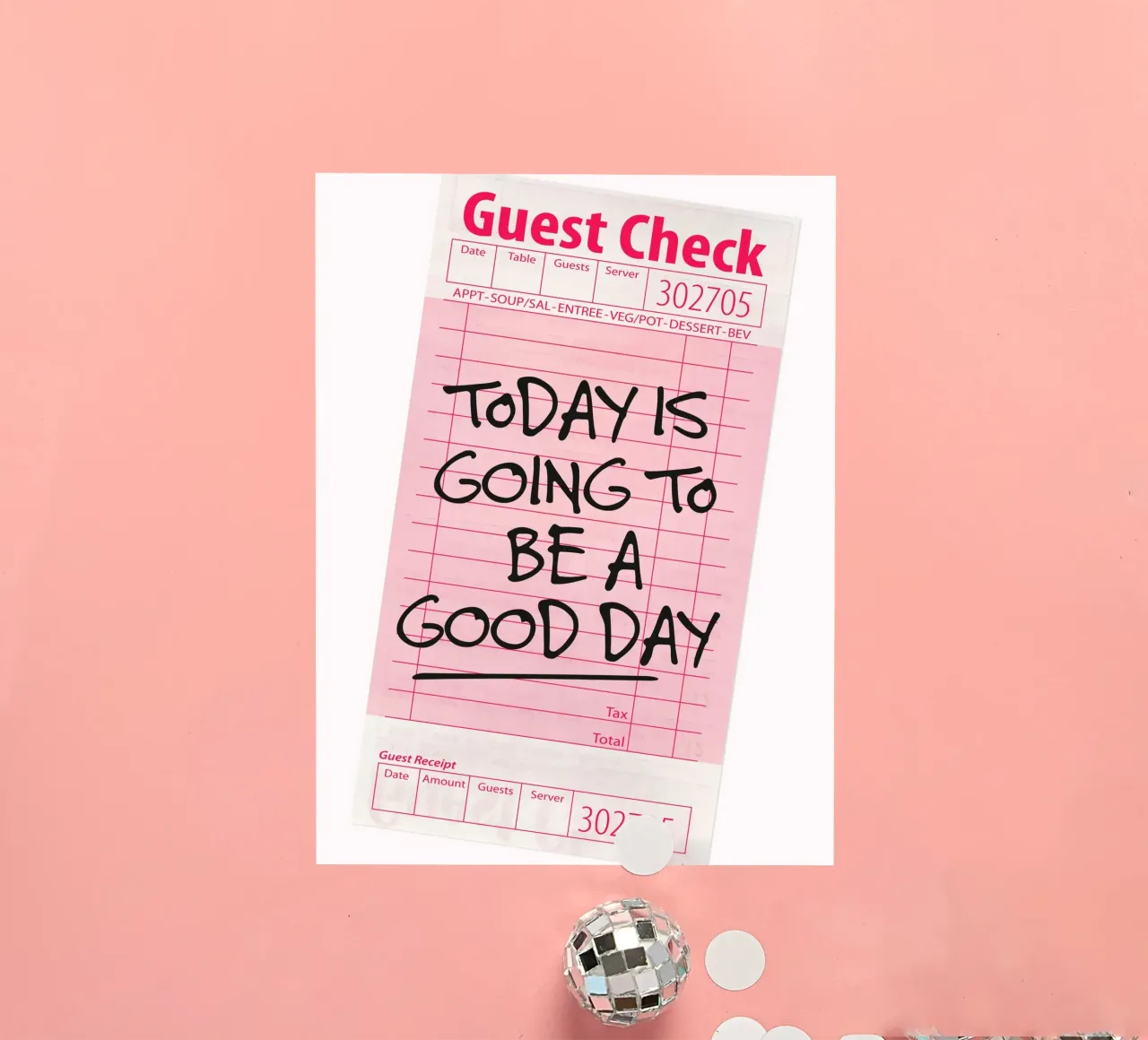 Guest Check - Today is going to be a good day sticker by Malou-Studio