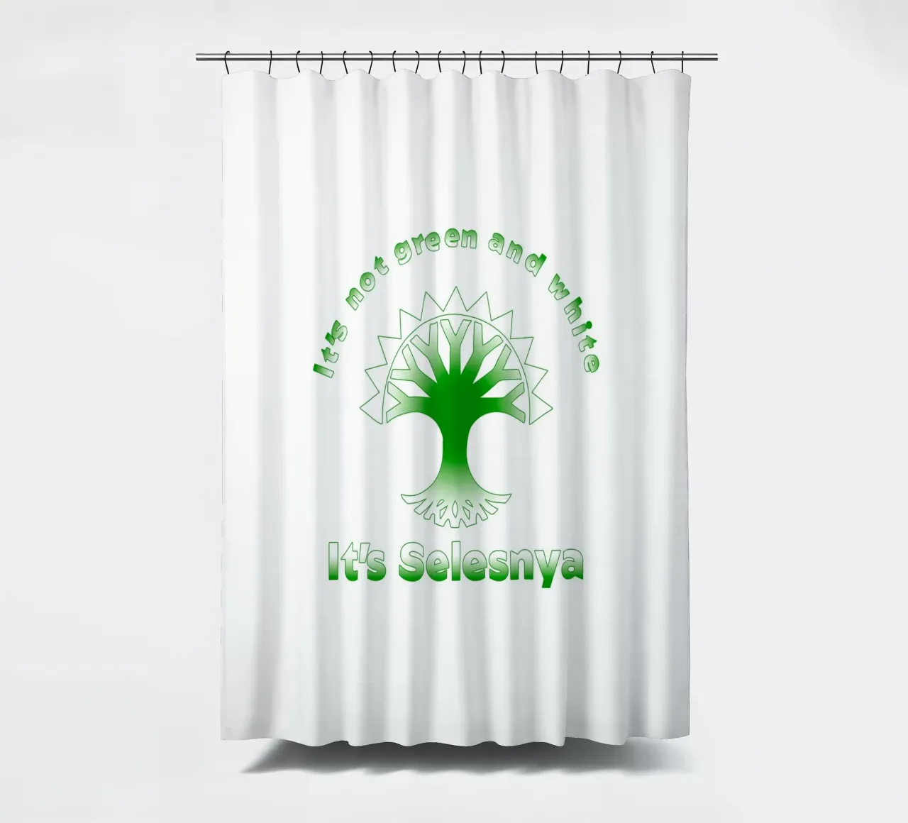 Non è verde e bianco, è Selesnya. tenda da doccia da Loobs