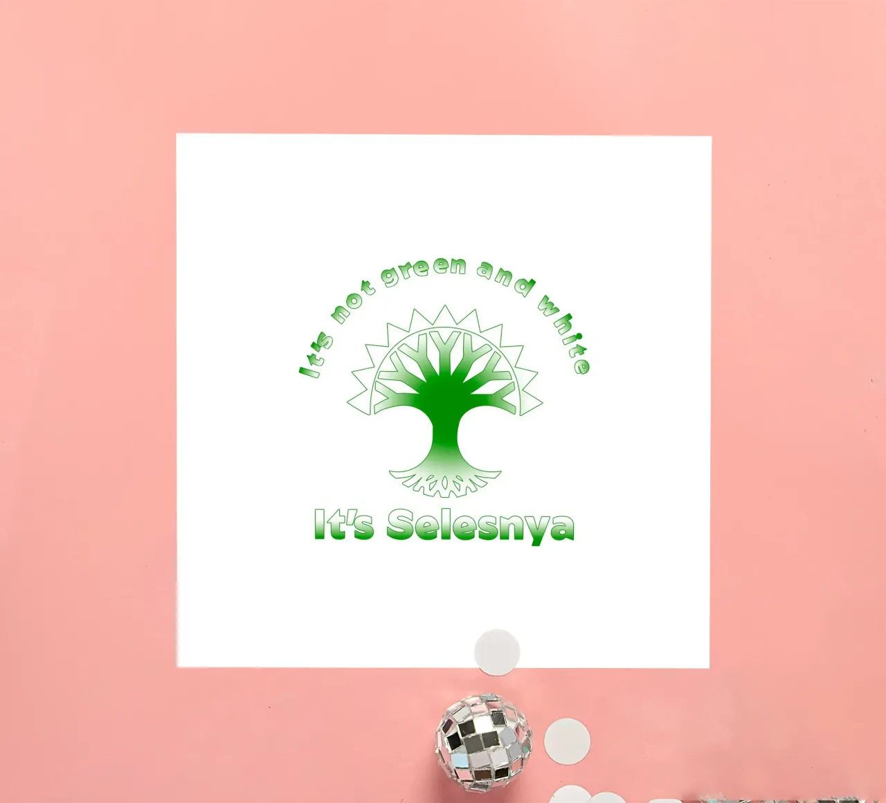 Ce n'est pas vert et blanc C'est Selesnya autocollant de Loobs