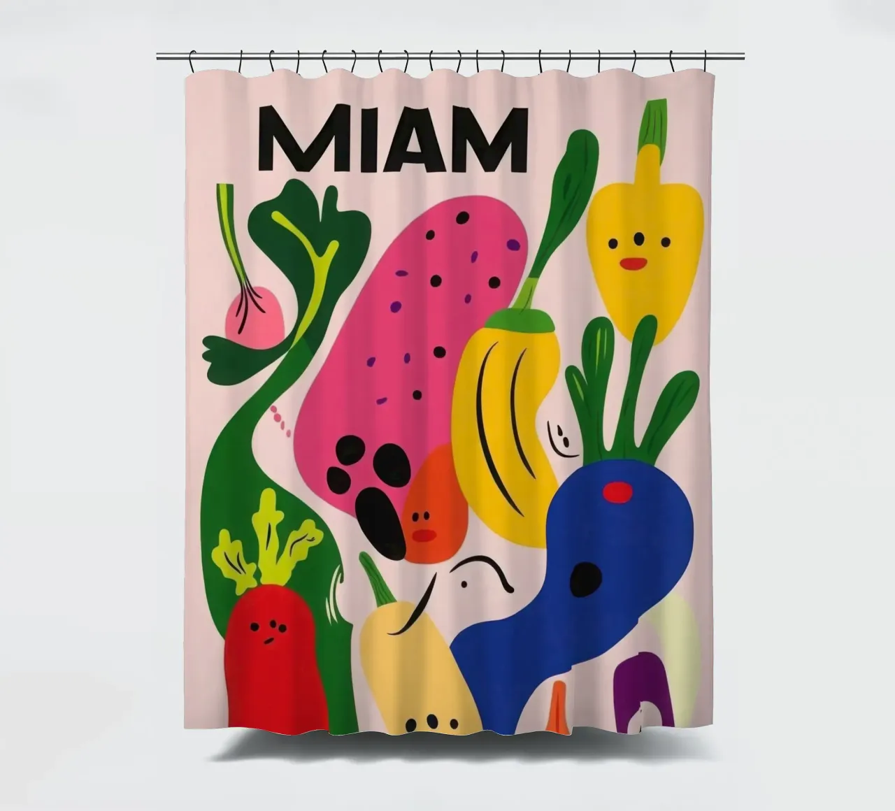 Vegetable and fruit festival shower curtain by Pop and Fruits - Affiches & posters