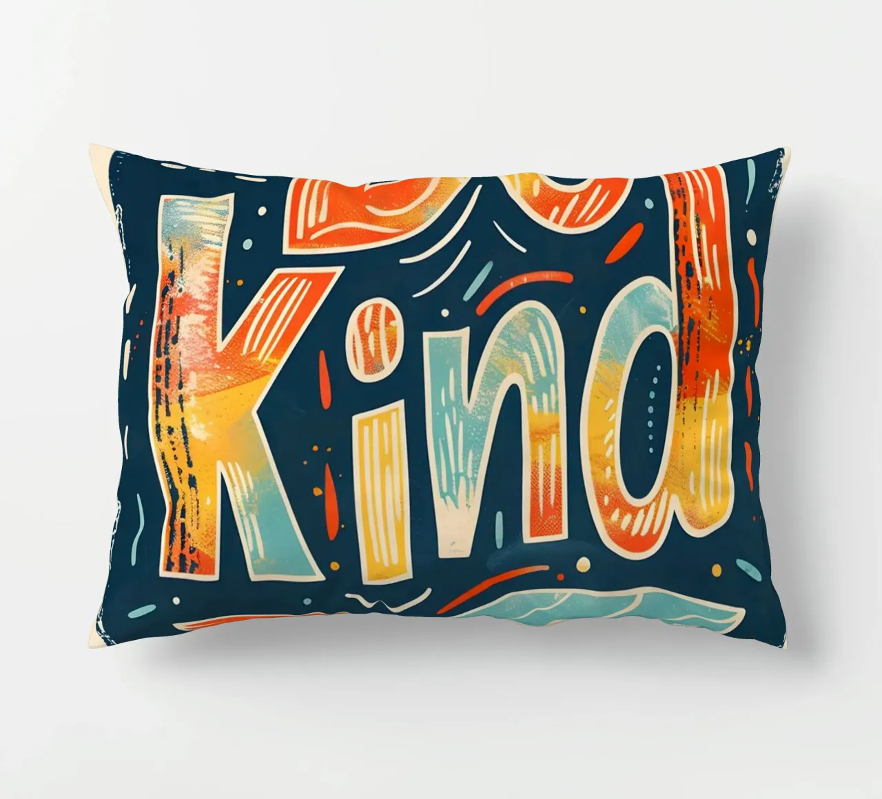 be kind lettering cuscino da ramosashop
