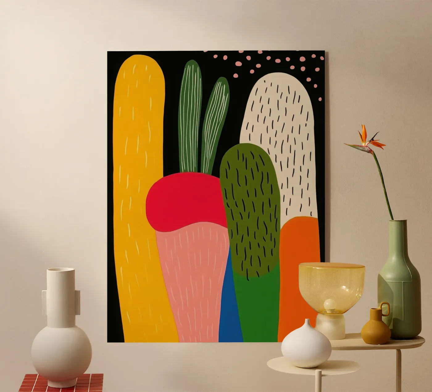 Carota notturna plexiglass da Pop and Fruits - Affiches & posters