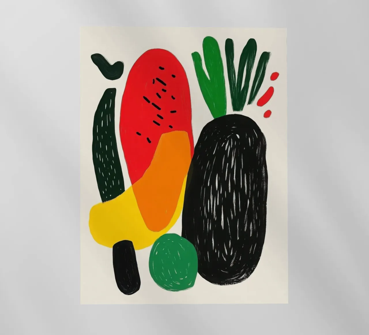 Composizione delle verdure pellicola backlit da Pop and Fruits - Affiches & posters