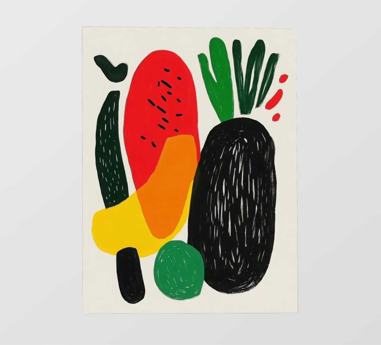 Composizione delle verdure telo in pvc da Pop and Fruits - Affiches & posters
