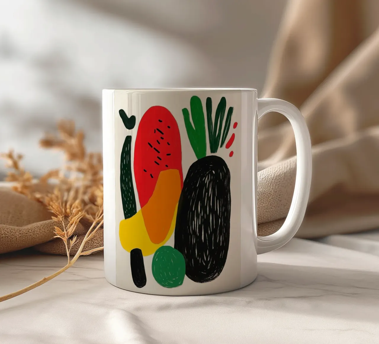 Composizione delle verdure tazza in ceramica da Pop and Fruits - Affiches & posters