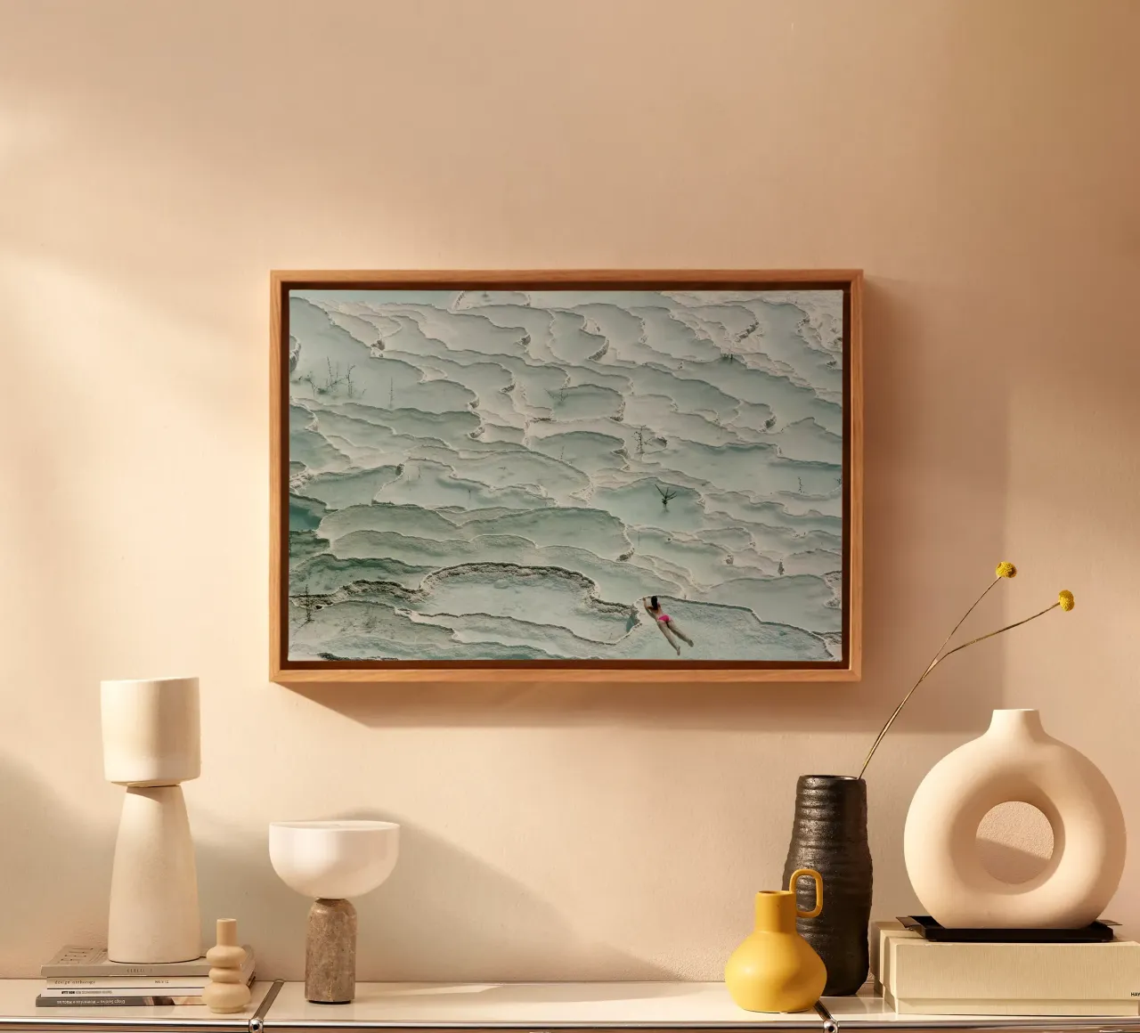 Turquoise Paradise - Igor Tinak tela con Cornice a cassetta da Pictufy