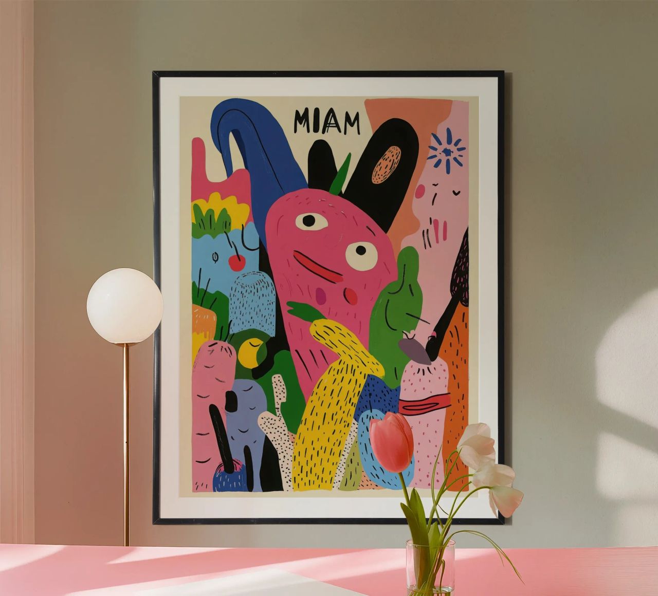 MIAM: Das fantasievolle Festmahl Poster von Pop and Fruits - Affiches & posters