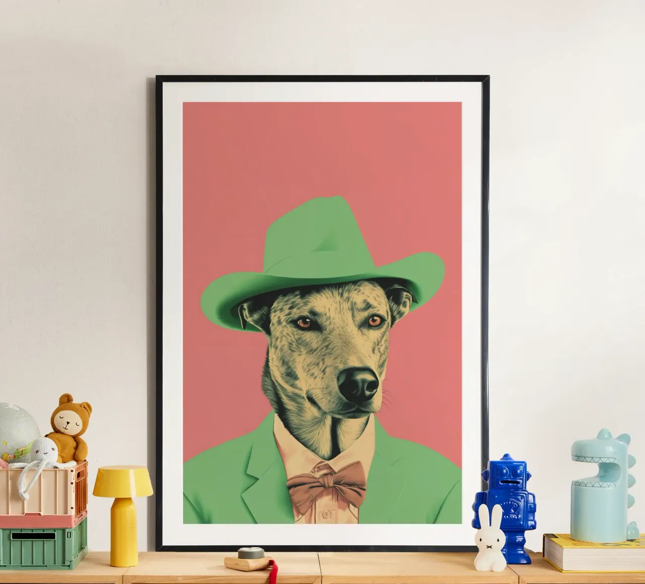 Wild Wild West  01 poster con telaio in alluminio da Malou-Studio