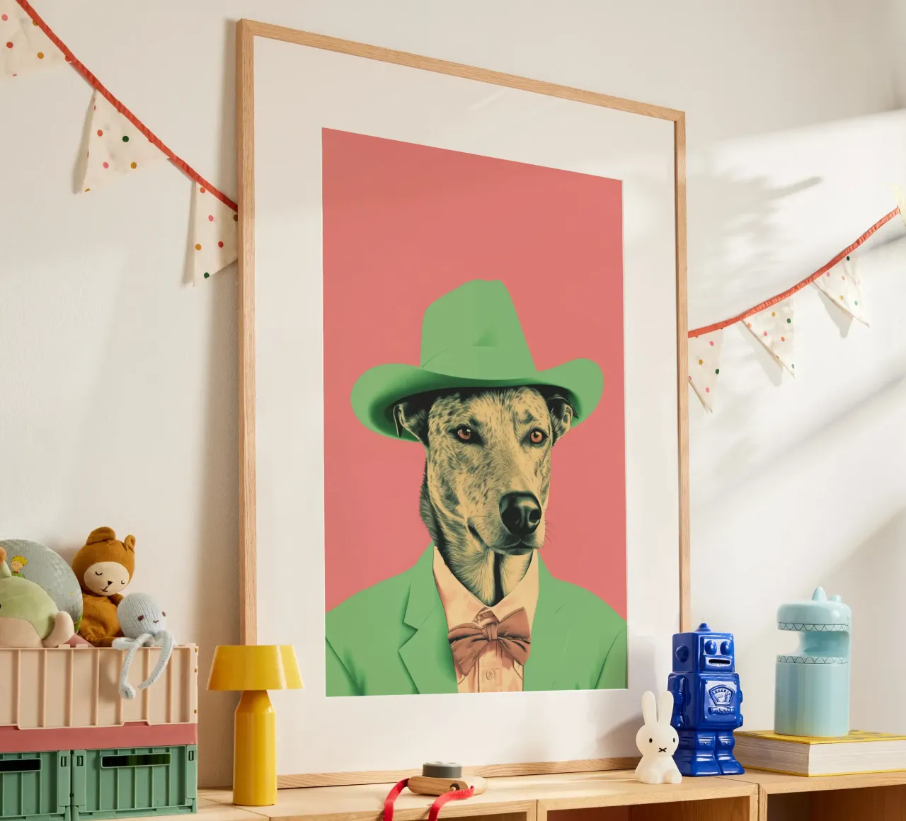 Wild Wild West  01 poster con telaio in alluminio da Malou-Studio