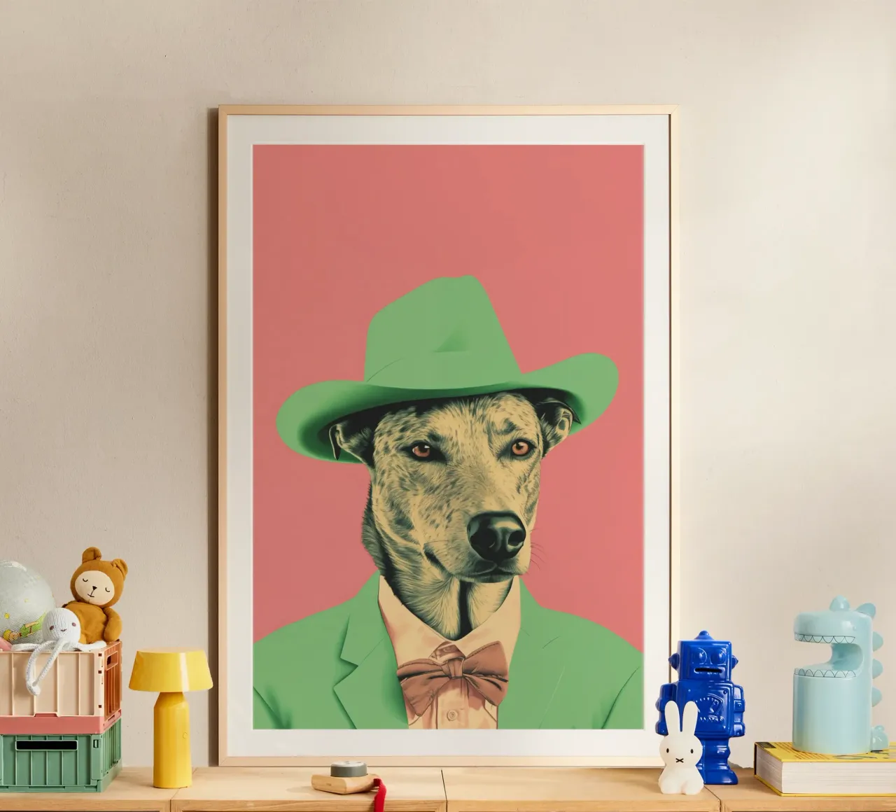 Wild Wild West  01 poster con telaio in alluminio da Malou-Studio