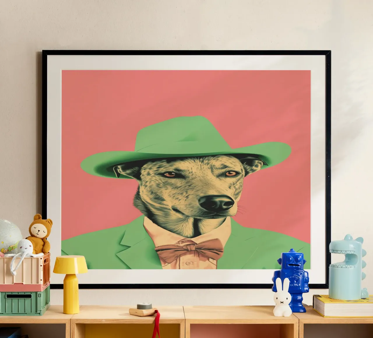 Wild Wild West  01 poster con telaio in alluminio da Malou-Studio