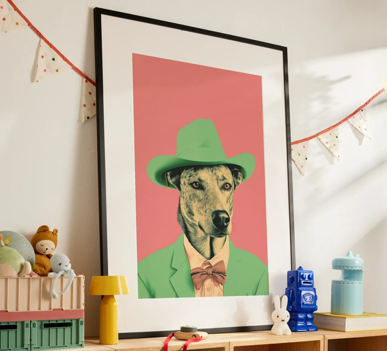 Wild Wild West  01 poster con telaio in alluminio da Malou-Studio