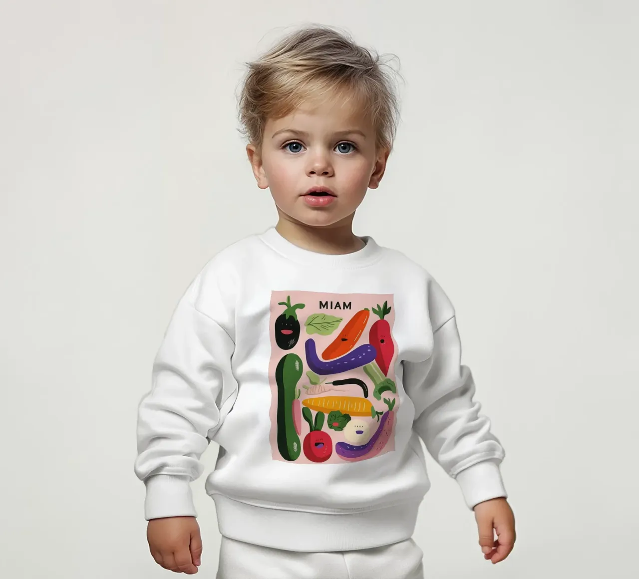 MIAM : Verdure maliziose felpa neonato da Pop and Fruits - Affiches & posters