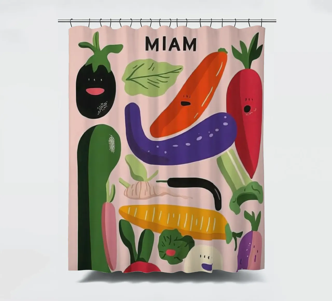 MIAM : Verdure maliziose tenda da doccia da Pop and Fruits - Affiches & posters